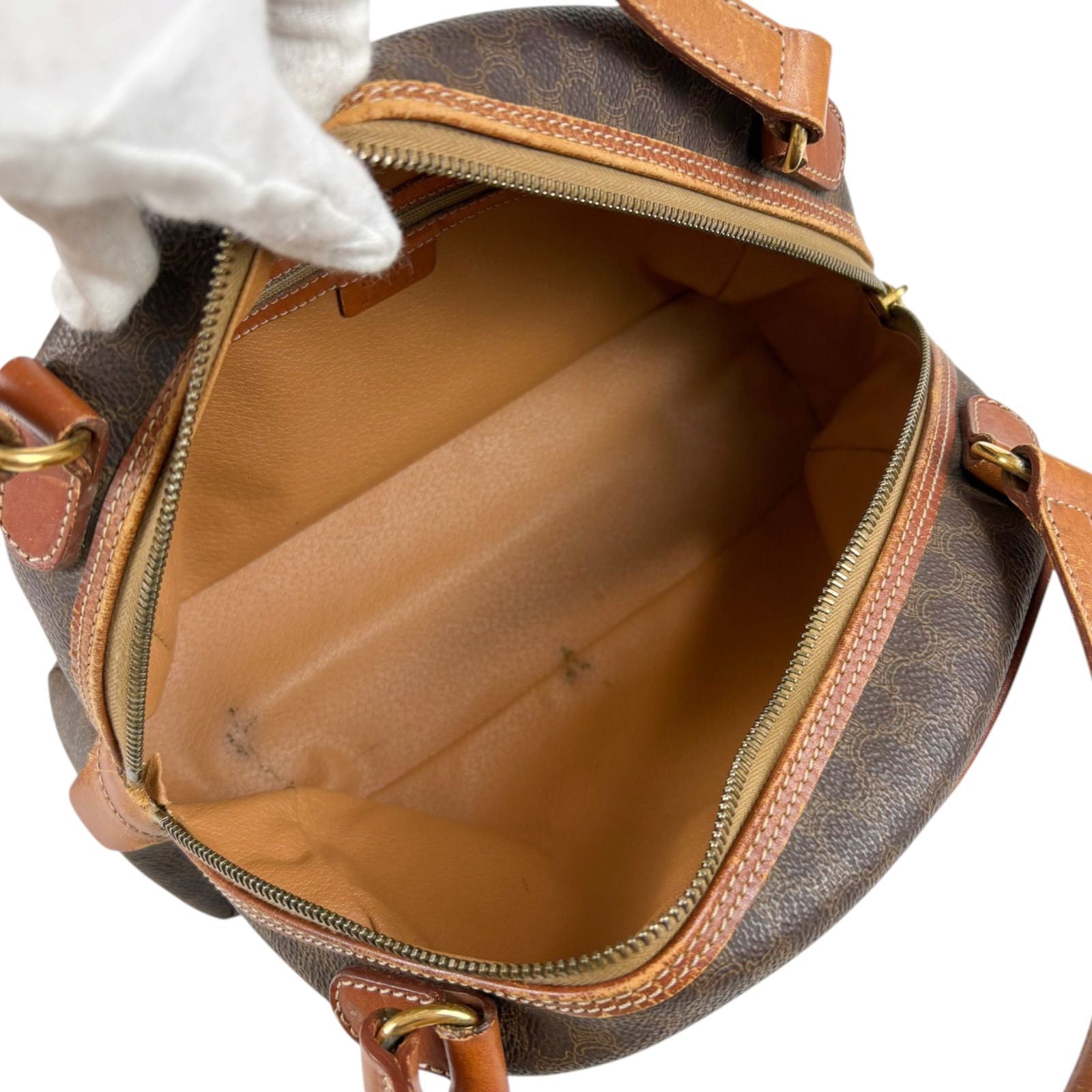 Celine Macadam Pattern Handbag Mini Tote Dome — view 7