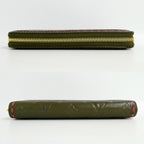 Louis Vuitton Zippy Wallet Monogram Empreinte Khaki Green Zip Around — view 3