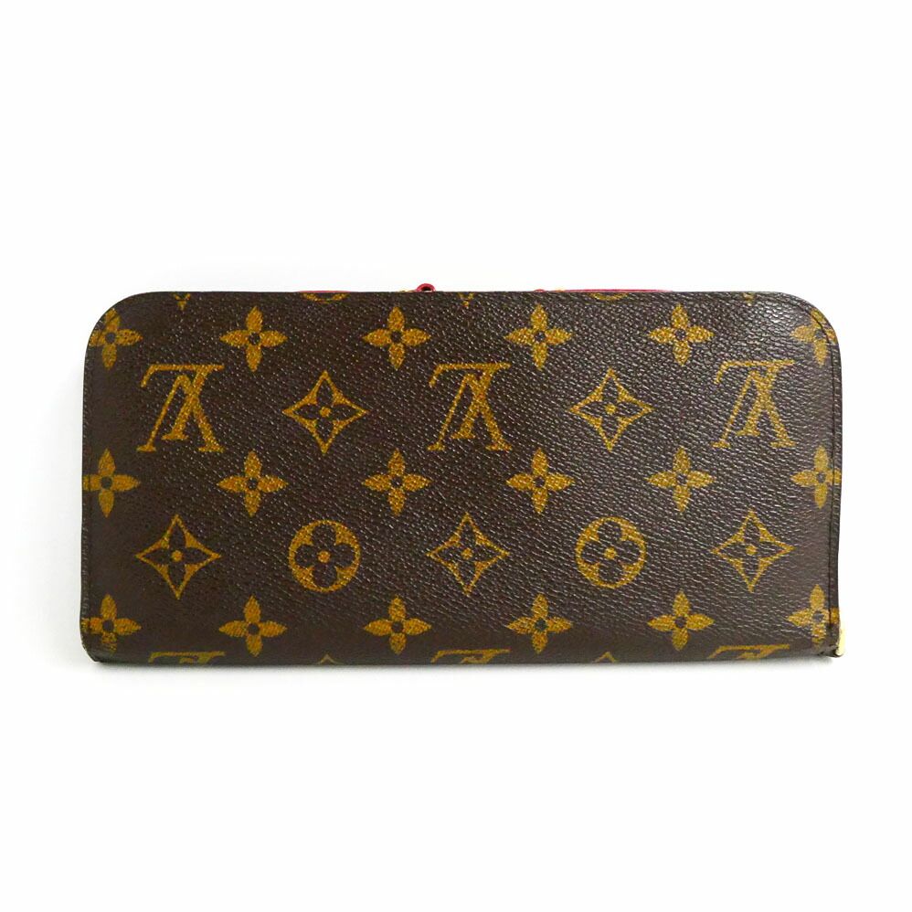 Louis Vuitton Portefeuille Unsolid Monogram Bifold Wallet Rouge Brown — view 2