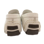 Louis Vuitton Loafers Moccasins Flat Shoes Leather Driving 34.5 White — view 5
