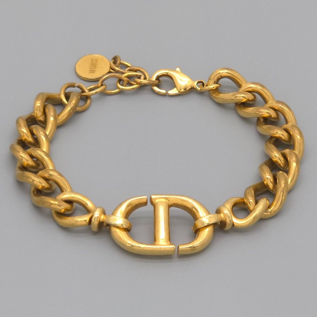 Dior CD Navy Bracelet Gold — view 9