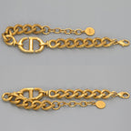 Dior CD Navy Bracelet Gold — view 3