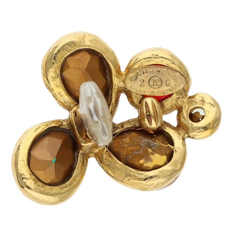 Chanel Gripoix Color Stone Earrings — view 3