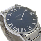 Tiffany & Co Atlas Dome Stainless Steel Quartz Analog Display Black Dial Watch — view 3