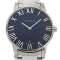 Tiffany & Co Atlas Dome Stainless Steel Quartz Analog Display Black Dial Watch
