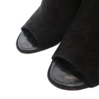Louis Vuitton Sandals Suede Chanki Heels Gold Open Toe 37 Black — view 3