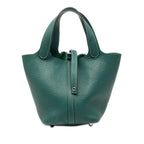 Hermes Picotin Lock PM Handbag Malachite Green Togo