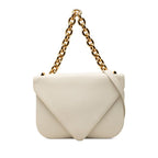 Bottega Veneta Mount Chain 2-Way Shoulder Bag White Leather