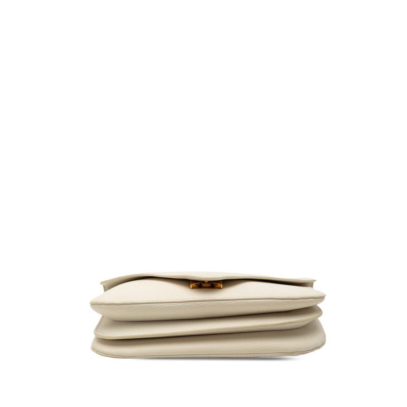 Bottega Veneta Mount Chain 2-Way Shoulder Bag White Leather — view 3