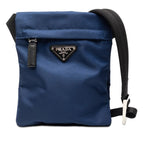Prada Shoulder Bag Navy Black Nylon