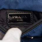 Prada Shoulder Bag Navy Black Nylon — view 5
