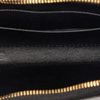 Prada Coin Case Compact Wallet Black Saffiano Leather — view 4