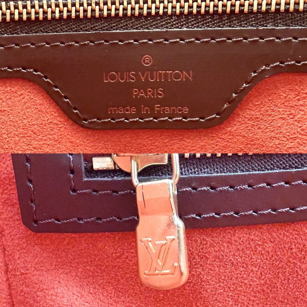 Louis Vuitton Tote Venice PM Handbag Damier Canvas Brown Gold — view 5
