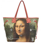 Louis Vuitton Tote Masters Collection Neverfull MM Mona Lisa Poppy Petal — view 2
