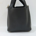 Hermes Picotin Lock PM Black Taurillon Gold Bag — view 3