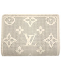 Louis Vuitton Trifold Wallet Monogram Mahina Portefeuille Compact Mini Ivory