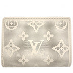 Louis Vuitton Trifold Wallet Monogram Mahina Portefeuille Compact Mini Ivory