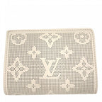 Louis Vuitton Trifold Wallet Monogram Mahina Portefeuille Compact Mini Ivory — view 2
