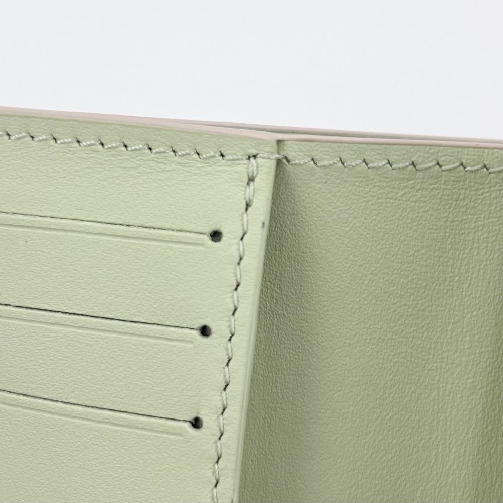 Louis Vuitton Trifold Wallet Monogram Mahina Portefeuille Compact Mini Ivory — view 7