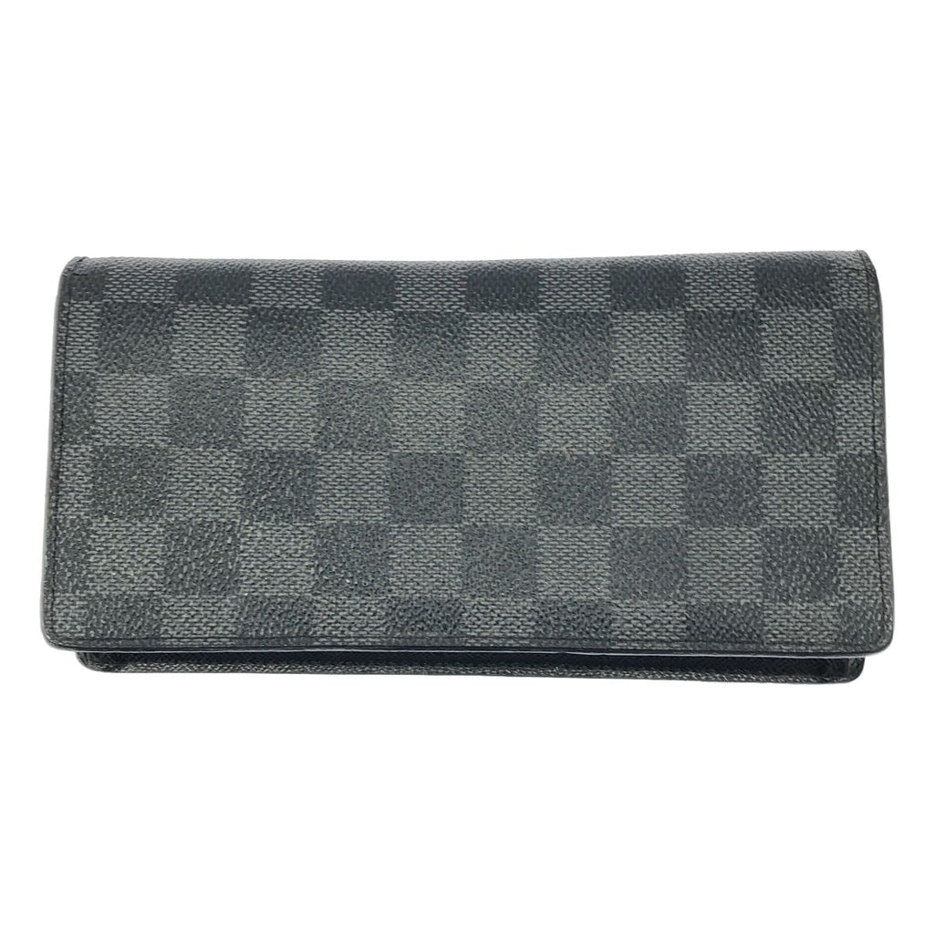 Louis Vuitton Portefeuille Brazza Damier Graphite Bifold Wallet Black