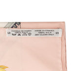 Hermes Carre 90 Bordeaux Porte Oceane City Entrance Scarf Pink Multicolor Silk — view 8