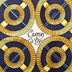 Hermes Carre 90 Eperon D'or Yellow Gold Spurs Scarf Navy Multicolor Silk — view 3