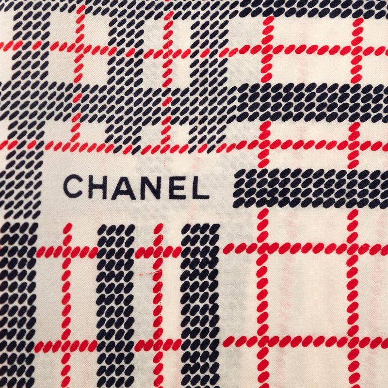 Chanel Scarf Beige Multicolor Silk — view 5