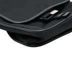 Prada Crossbody Shoulder Bag Black Nylon Leather — view 5