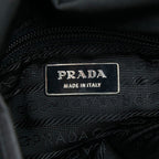 Prada Crossbody Shoulder Bag Black Nylon Leather — view 7