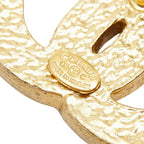 Chanel CC Logo Pin Brooch Gold Plated Faux Pearl Rhinestone — view 3