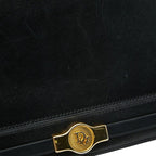 Dior Logo Shoulder Bag Black Leather — view 7