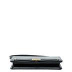 Dior Logo Shoulder Bag Black Leather — view 3