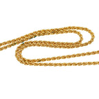 Dior Large Chain Pendant Necklace Gold Rhinestone Plated — view 5