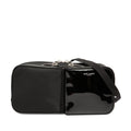 Saint Laurent Logo Shoulder Bag Black Nylon Patent