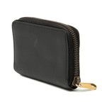 Gucci Interlocking GG Logo Zip Around Coin Purse Black Leather — view 2