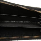 Gucci Interlocking GG Logo Zip Around Coin Purse Black Leather — view 4