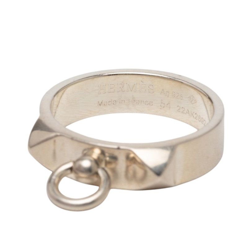 Hermes Collier de Chien Ring 54 Silver