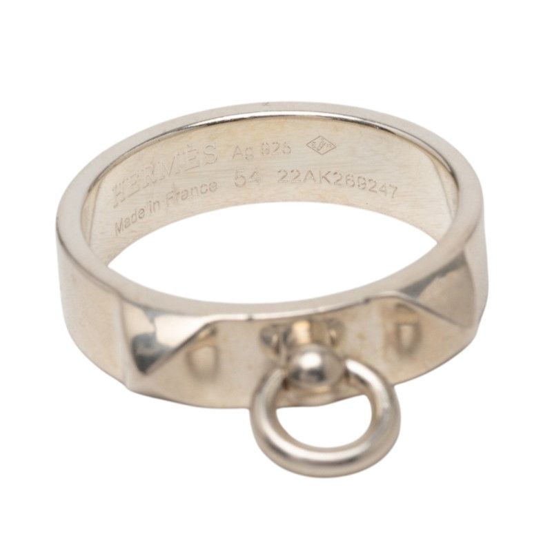 Hermes Collier de Chien Ring 54 Silver