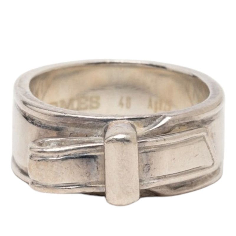 Hermes Artemis Ribbon Ring 46 Silver