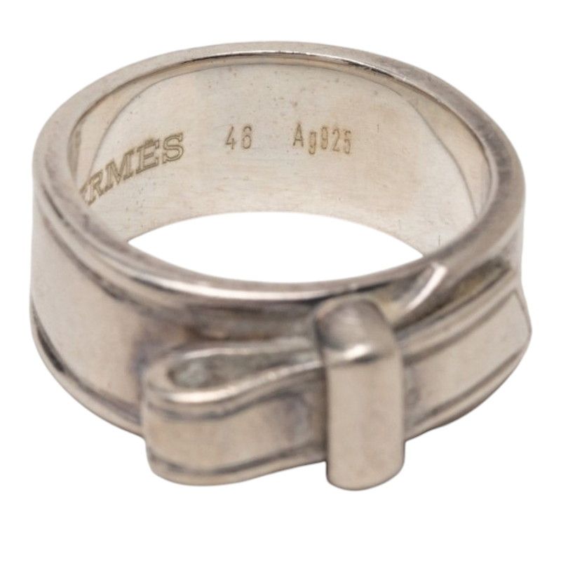 Hermes Artemis Ribbon Ring 46 Silver