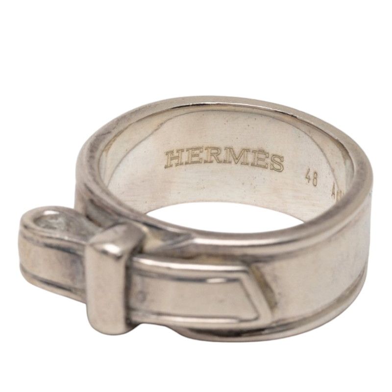 Hermes Artemis Ribbon Ring 46 Silver