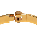 Hermes Chanier PM Horse Dot Bangle Bracelet Gold Pink Blue Plated — view 4