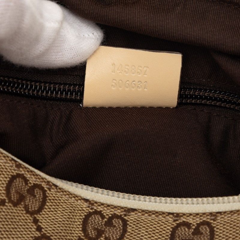 Gucci GG Canvas Crossbody Shoulder Bag Beige Ivory — view 8