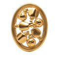 Dior Perfume Bottle Motif Brooch Gold Plated