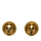 Chanel CC Logo Vintage Earrings Gold Plated — view 2
