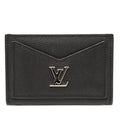 Louis Vuitton Card Holder Lockme Case Noir Black Leather