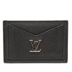 Louis Vuitton Card Holder Lockme Case Noir Black Leather