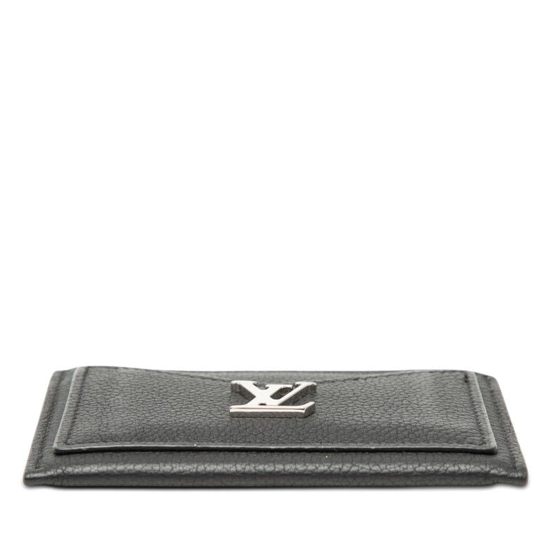 Louis Vuitton Card Holder Lockme Case Noir Black Leather — view 3