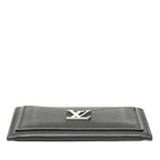 Louis Vuitton Card Holder Lockme Case Noir Black Leather — view 3