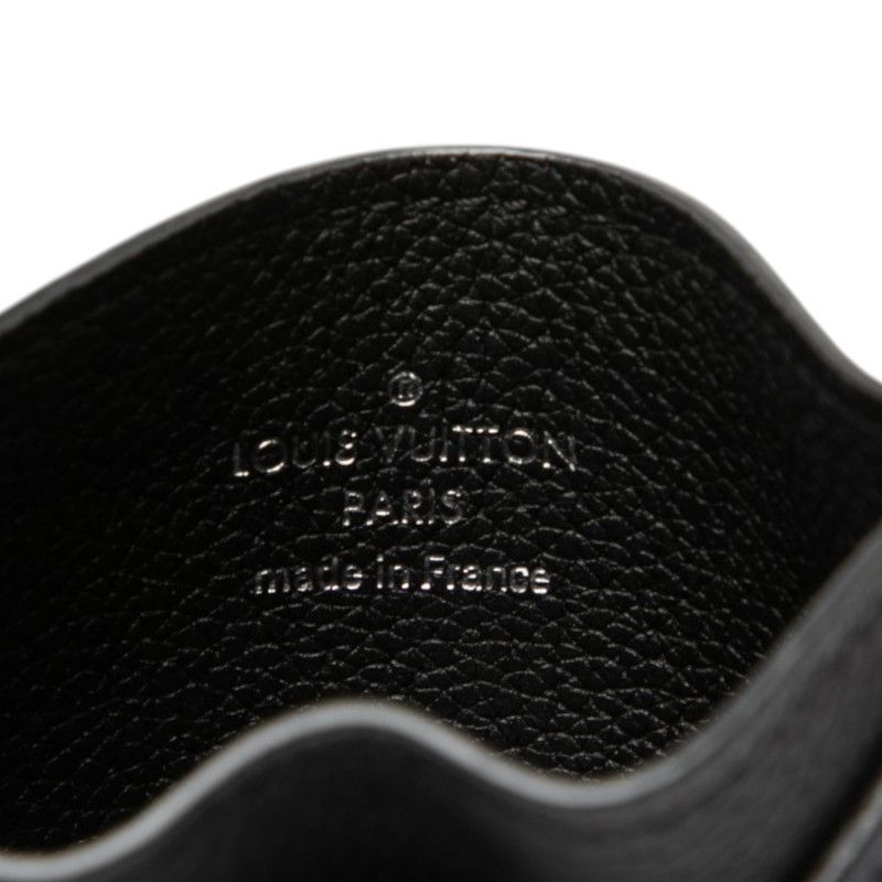Louis Vuitton Card Holder Lockme Case Noir Black Leather — view 6